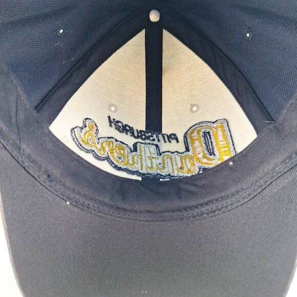 Pittsburgh Pitt Panthers Adjustable StrapBack Hat Cap Blue Gold NCAA Cotton - Picture 8 of 9